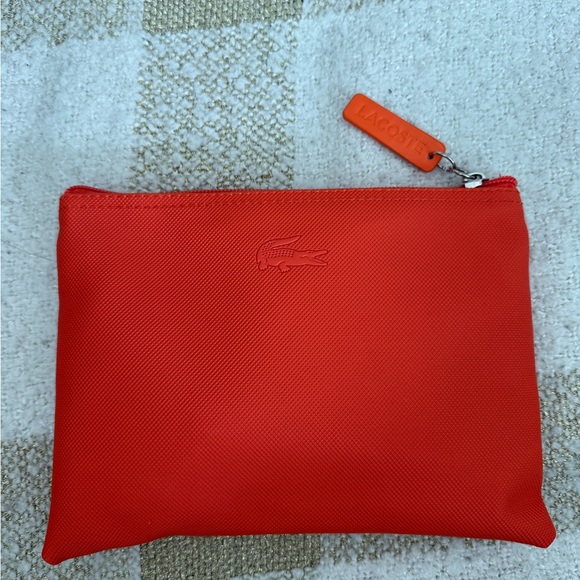 Lacoste Women's Bold Orange Cosmetic Bag - Picture 4 of 6